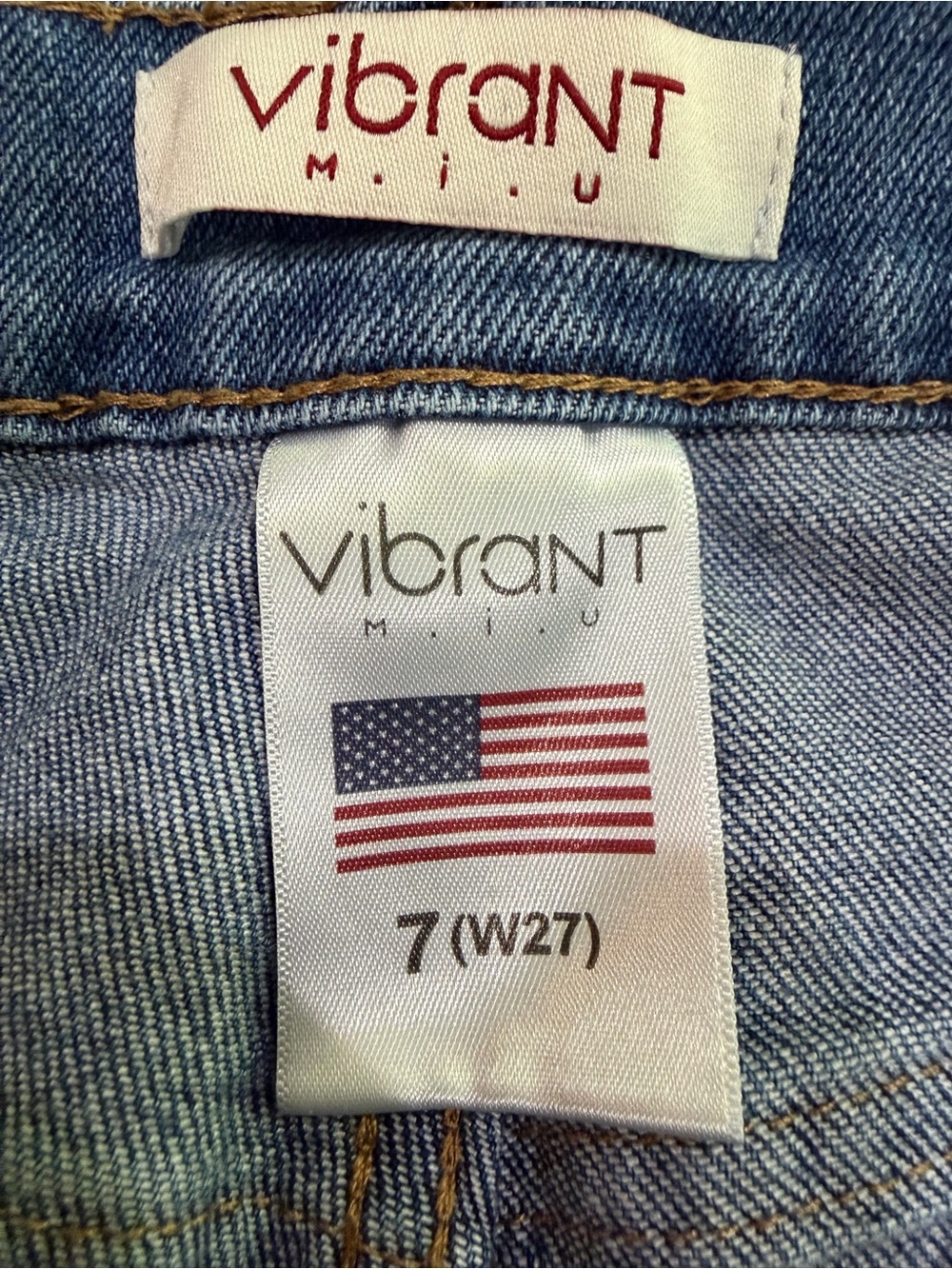 Vintage Vibrant MIU 80s 90s Blue Straight Leg Jeans with Pleat Detail - Picture 2 of 7